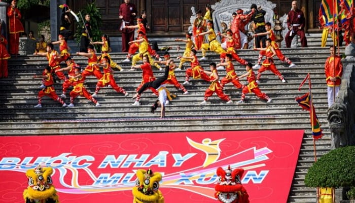"Rạng rỡ võ Việt" tiết mục hoành tráng, ấn tượng tại Bước nhảy mùa Xuân 2023