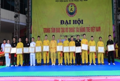 Tưng bừng đại hội Kỷ niệm 5 năm thành lập Trung tâm Đào tạo Võ thuật Tài năng trẻ Việt Nam