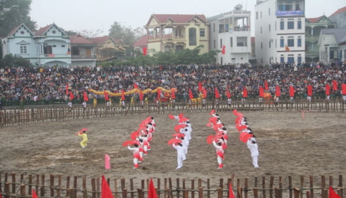 Phát huy tinh thần thượng võ tại Lễ hội chọi Trâu Hải Lựu