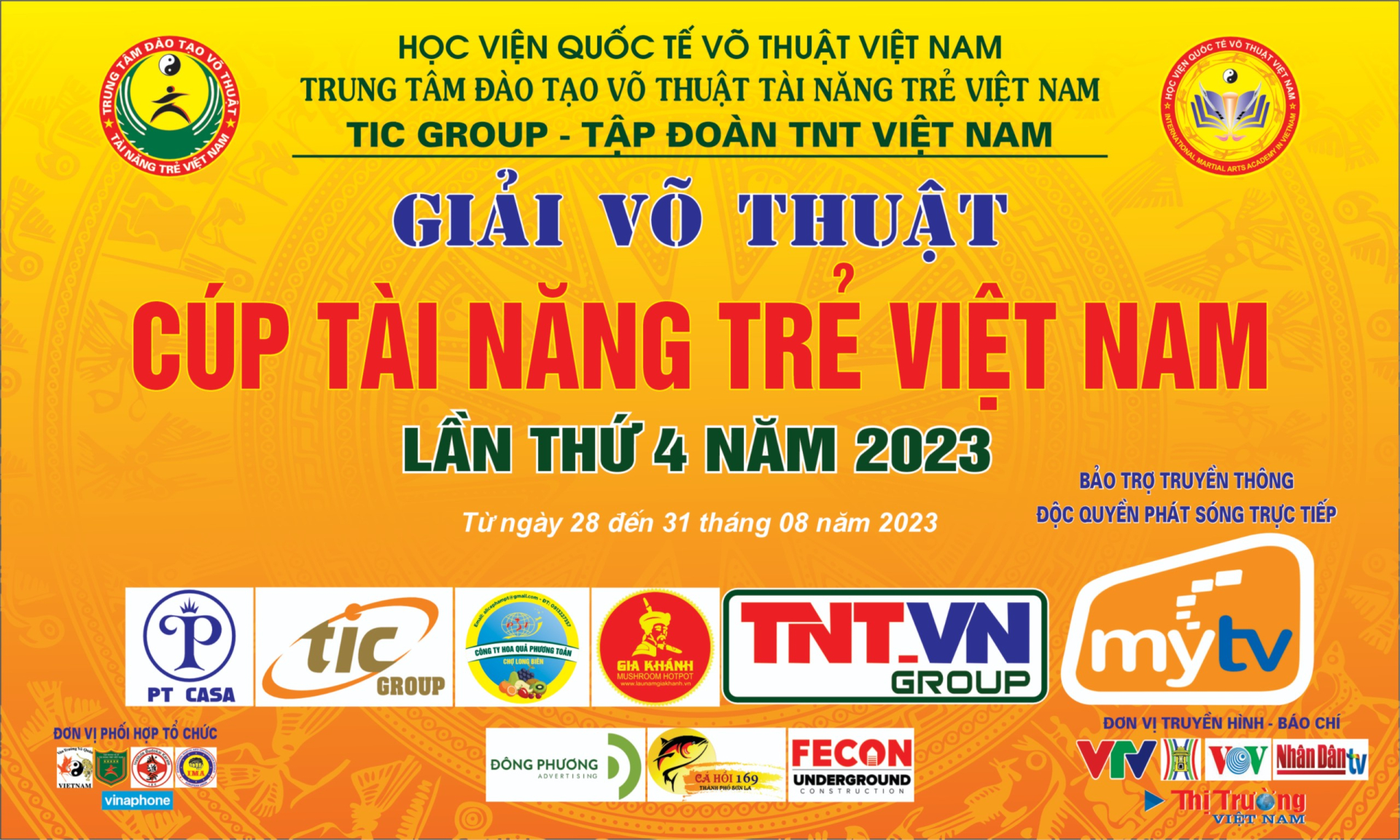 Giải thi đấu võ thuật tranh Cúp Tài năng trẻ Việt Nam lần thứ 4/2023